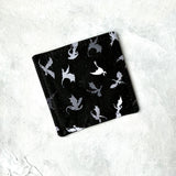 Monochromatic Dragons Fabric Bookmark