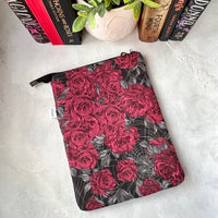 Dark Webs & Roses -  Zippered Book Sleeve