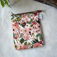 Rifle Paper Co Pink Florals e-reader Zippered Sleeve