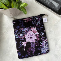 Purple Floral e-reader Zippered Sleeve