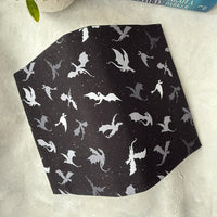 Monochromatic Dragons -  Fabric Dust Cover