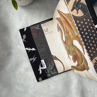 Monochromatic Dragons -  Fabric Dust Cover