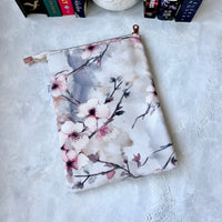 Cherry Blossoms  - Zippered Book Sleeve