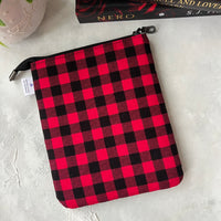 Red Buffalo Plaid e-reader Zippered Sleeve