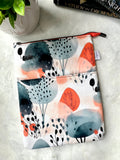 Coral Secret Forest -  Hardcover Zippered Book Sleeve -