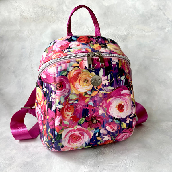 Acrylic Roses Backpack