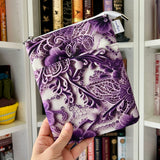 Purple Lace Water Resistant  e-reader Zippered Sleeve