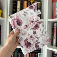 Live in Pink Floral - Water Resistant Zippered Book Sleeve