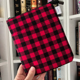 Red Buffalo Plaid e-reader Zippered Sleeve