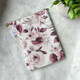 Live in Pink Floral - Water Resistant Zippered Book Sleeve