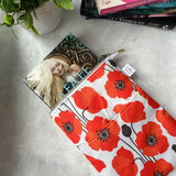 Poppies - Water Resistant Zippered Book Sleeve