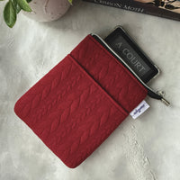 It’s Sweater Weather - Crimson - e-reader Zippered Sleeve