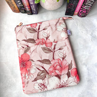 Cherry Blooms - Water Resistant Zippered Book Sleeve