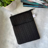 Sweater Weather - Black -  Zippered Book Sleeve