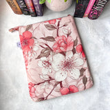 Cherry Blooms - Water Resistant Zippered Book Sleeve