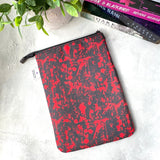 Blood Splatter -  Zippered Book Sleeve