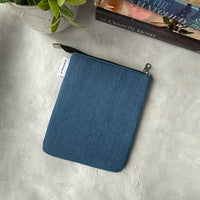 Denim e-reader Zippered Sleeve