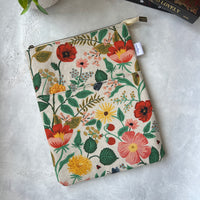 Wildflower Garden -  Zippered Book Sleeve