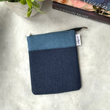 Denim e-reader Zippered Sleeve