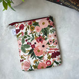 Rifle Paper Co Pink Florals e-reader Zippered Sleeve