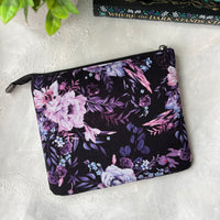 Purple Floral e-reader Zippered Sleeve