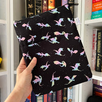 Iridescent Dragons  -  Zippered Book Sleeve