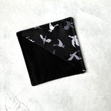 Monochromatic Dragons Fabric Bookmark