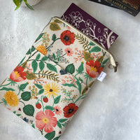 Wildflower Garden -  Zippered Book Sleeve