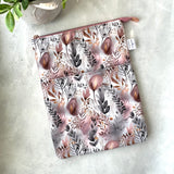 Rose & Grey - Zippered Book Sleeve