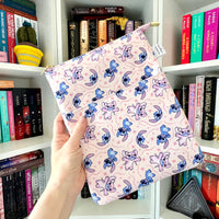 Lilo & Stitch Pink -  Zippered Book Sleeve