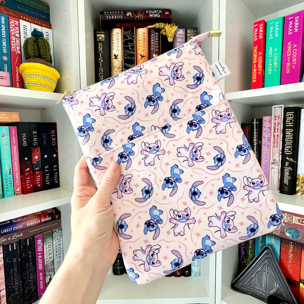 Lilo & Stitch Pink -  Zippered Book Sleeve