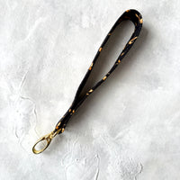 Gold Dragons - Fabric Keychain Wristlet