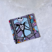 Nightmare Before Christmas Stained Glass Fabric Bookmark