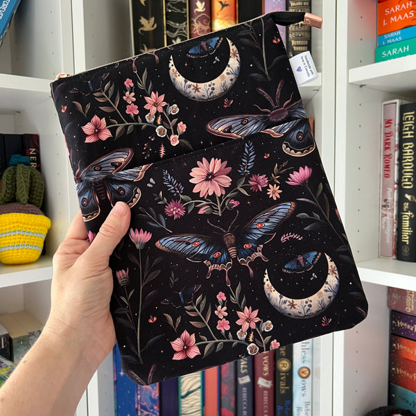 Mystic Moths  -  Zippered Book Sleeve