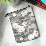 Floral Camo -  Zippered Book Sleeve - Large