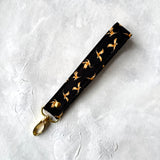 Gold Dragons - Fabric Keychain Wristlet