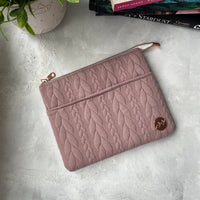 Sweater Weather - Dusty Rose - e-reader Zippered Sleeve