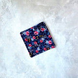 Rifle Paper Co Navy Blue Floral Fabric Bookmark