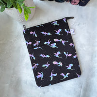 Iridescent Dragons  -  Zippered Book Sleeve