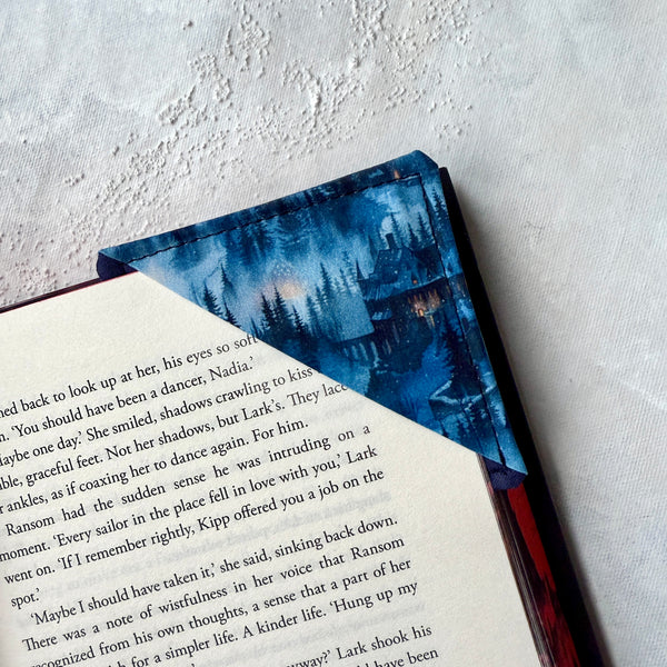 Winter Castle Fabric Bookmark