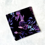 Purple Floral Fabric Bookmark