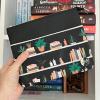 Cute Bookshelf e-reader Zippered Sleeve