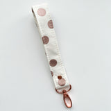 Rose Gold Collection Fabric Keychain Wristlet